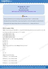 Đề thi học kì 1 Toán 11 Kết nối tri thức - Đề số 3